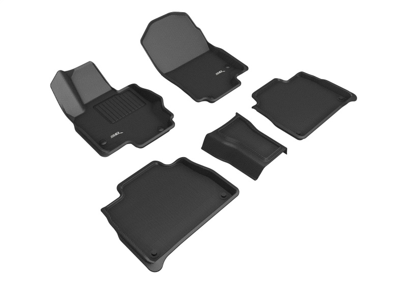 Mercedes-Benz GLE-Class Floor Mat Set - Front and Rear - 3D MAXpider - KAGU Series - Black - `20-`22 Mercedes-Benz GLE-Class Floor Mat Set - Front and Rear - 3D MAXpider - KAGU Series - Black - `20-`22